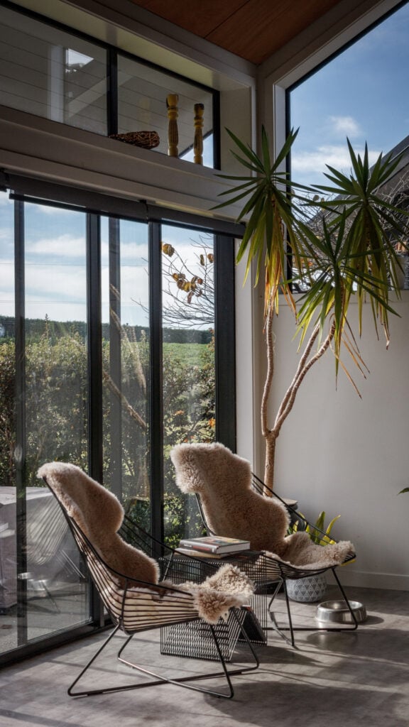 Brockley Rural Residence designed by NB Architects window views
