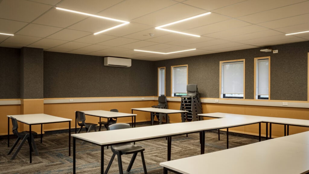 Additional classroom space within Harper Library TBHS