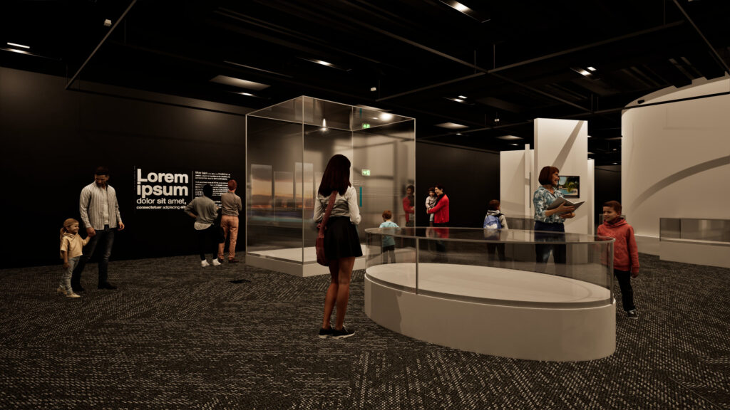 Timaru Theatre Royal Museum exhibition space upstairs