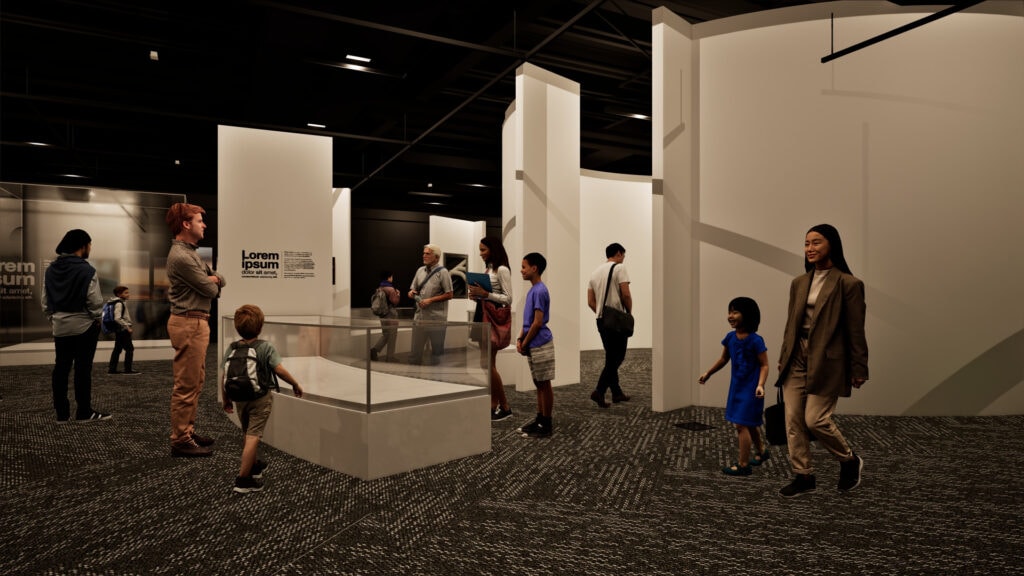 Timaru Theatre Royal Museum exhibition space upstairs 2