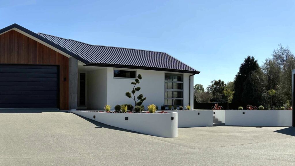 Driveway slope pano image